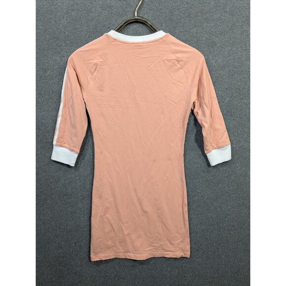 Adidas 3-Stripes Dress Womens Small Sporty Pullover Stretch 90s Y2K Style - Picture 7 of 12